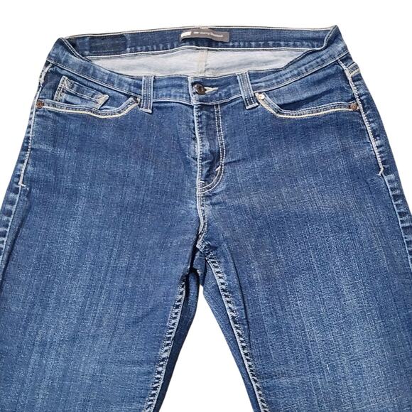 Levi's 529 Jeans Womens Size 14 Curvy Bootcut Medium Wash Blue Denim Mid Rise - Picture 3 of 12